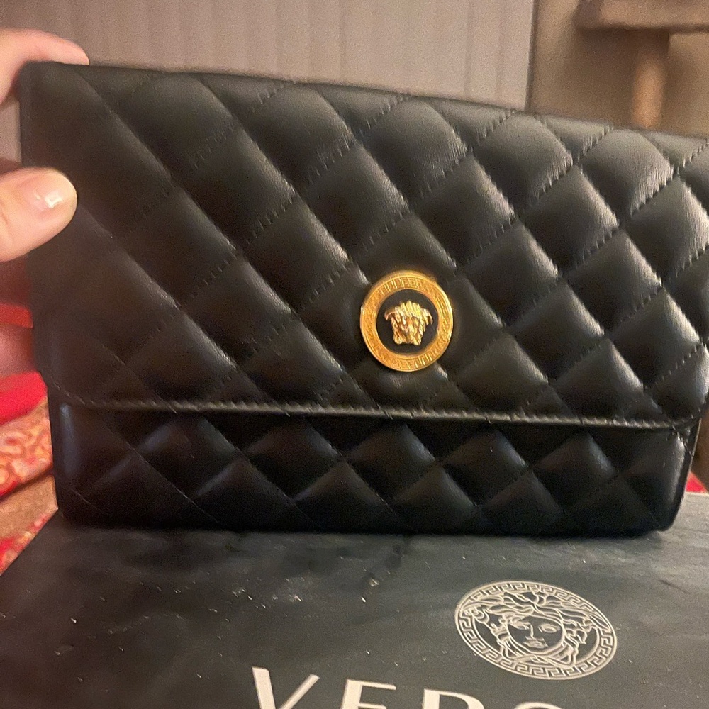 Authentic Versace black crossbody